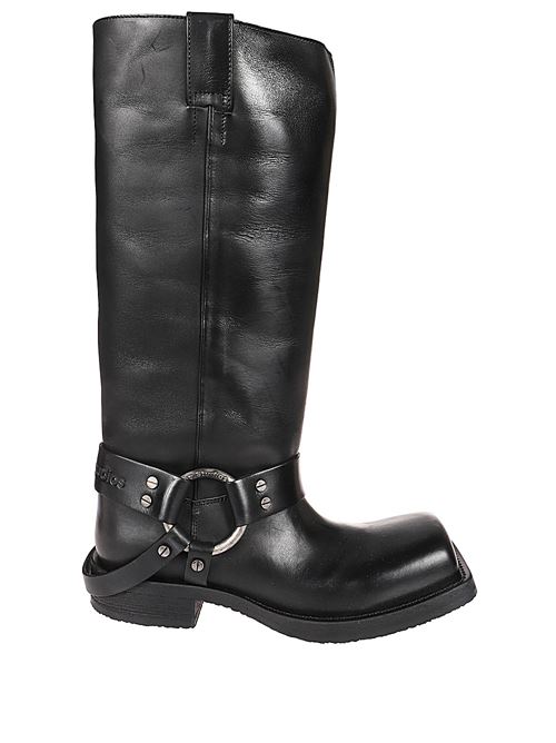 Leather boot with buckle ACNE STUDIOS | AD0683SHOE000789900